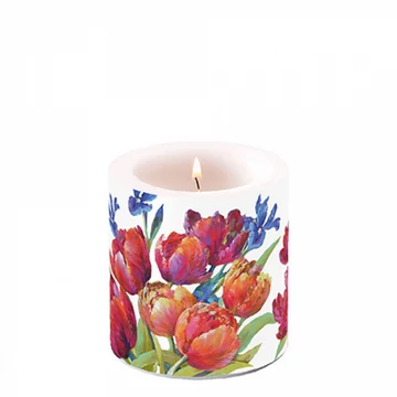 Tulips of joy átvilágítós gyertya 8x7,5cm , AMB.19219310