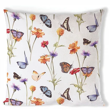 Butterfly garden white párnahuzat 40x40cm, 100% pamut, AMB.16219335
