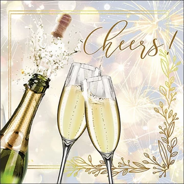 Popping bottle papírszalvéta 33x33cm, 20db-os, AMB.13319780 Popping bottle papírszalvéta 33x33cm, 20db-os, AMB.13319780