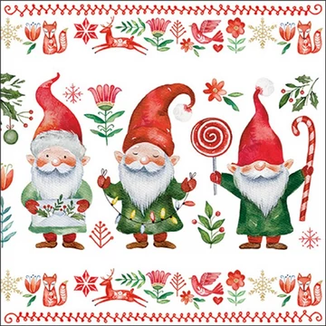 Gnomes fun papírszalvéta 33x33cm, 20db-os, AMB.33319815