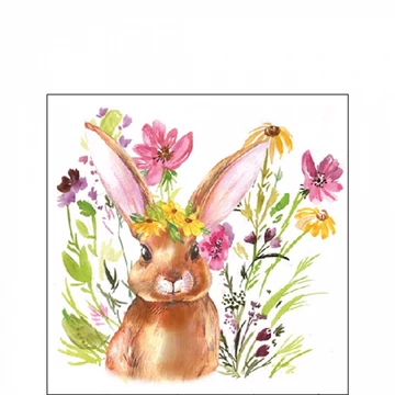 Girl bunny papírszalvéta 25x25cm, 20db-os, AMB.22518425