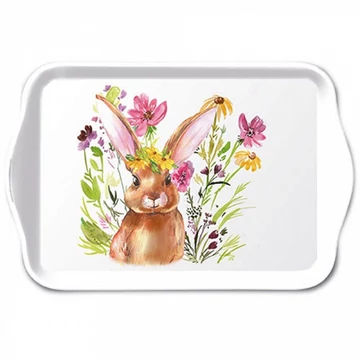 Girl bunny műanyag kistálca 13x21cm, AMB.23718425