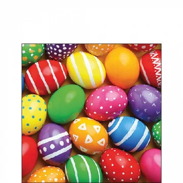 Painted Easter eggs papírszalvéta 25x25cm, 20db-os, AMB.22519750