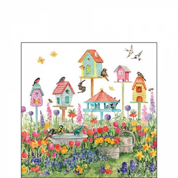 Birdhouses papírszalvéta 25x25cm,20db-os, AMB.12519390
