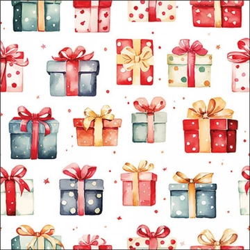 Gift boxes papírszalvéta 33x33cm, 20db-os, AMB.33320215