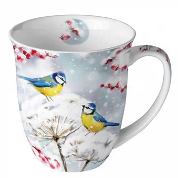 Birds in the snow porcelánbögre 0,4l, AMB.38420005