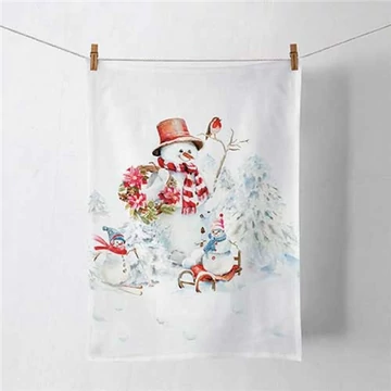 Sporty snowmen konyharuha 50x70cm, 100% pamut, AMB.37820095