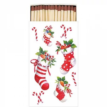 X-mas stockings white gyufa 6,5x11cm, AMB.39520200