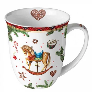Classic rocking horse white porcelánbögre 0,4l, AMB.38420040