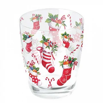 X-mas stockings white üvegpohár 0,25l, AMB.34320200