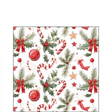 Christmas Elements papírszalvéta 25x25cm, 20db-os, AMB.32520290