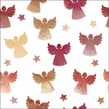 Angel silhouettes berry papírszalvéta 33x33cm, 20db-os, AMB.33320211