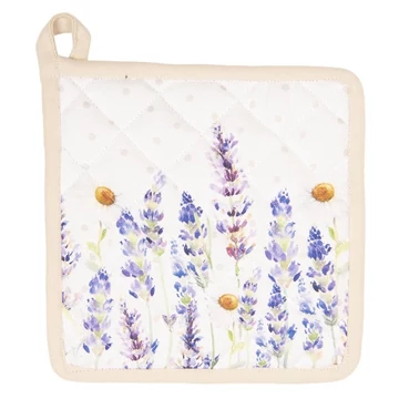 Edényalátét 20x20cm pamut,Lavender Field, CLEEF.LF45