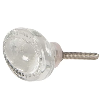 Ajtófogantyú ovál üveg, 4x3cm, CLEEF.64482 Ajtófogantyú ovál üveg, 4x3cm, CLEEF.64482