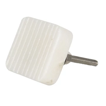 Ajtófogantyú szögletes, fehér kő,3x3cm, CLEEF.64695 Ajtófogantyú szögletes, fehér kő,3x3cm, CLEEF.64695