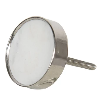 Ajtófogantyú kerek, fehér kő fémfoglalatban, 4cm, CLEEF.64697 Ajtófogantyú kerek, fehér kő fémfoglalatban, 4cm, CLEEF.64697