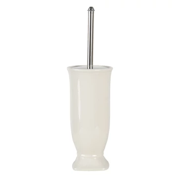 Fürdőszobai WC-kefetartó 12x26cm,fehér kerámia, CLEEF.64736