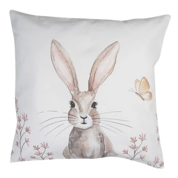 Párnahuzat 40x40xm,100% pamut,Rustic Easter Bunny, CLEEF.REB21