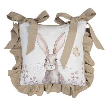 Székpárnahuzat 40x40xm,100% pamut,Rustic Easter Bunny, CLEEF.REB25