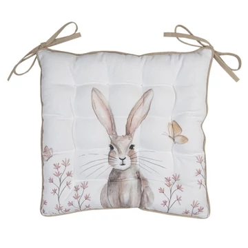Székpárna 40x40cm,100% pamut,Rustic Easter Bunny, CLEEF.REB29