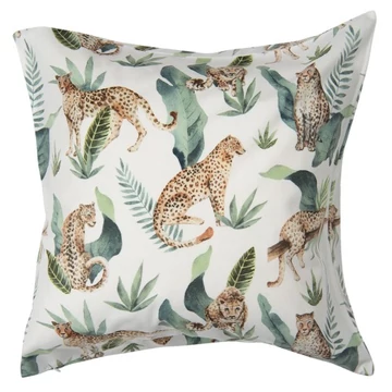 Textil párnahuzat 45x45cm, 100% polyester, leopárdos, CLEEF.KT021.268