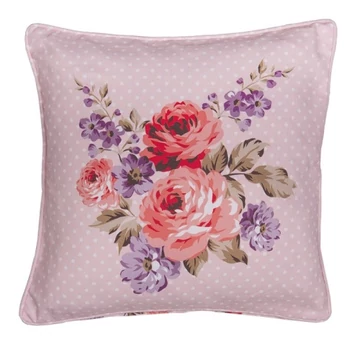 Párnahuzat 40x40cm, 100% pamut, Dotty Rose, CLEEF.DTR21