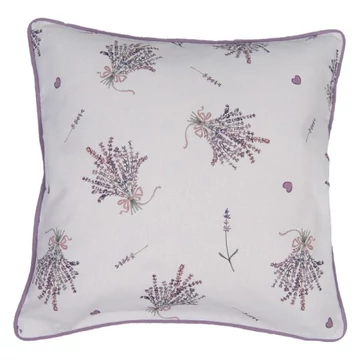 Párnahuzat 40x40cm,100% pamut, Lavender Garden, CLEEF.LAG21
