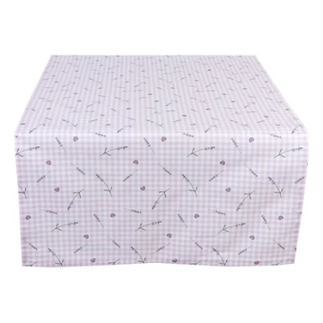 Asztali futó 50x14cm, 100% pamut, Lavender Garden, CLEEF.LAG64