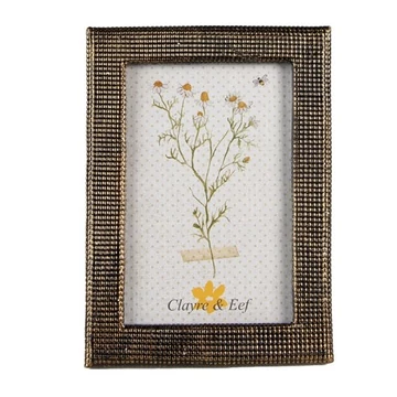 Arany színű szemcsés képkeret 13x1x18/10x15cm, műanyag, CLEEF.2F0999