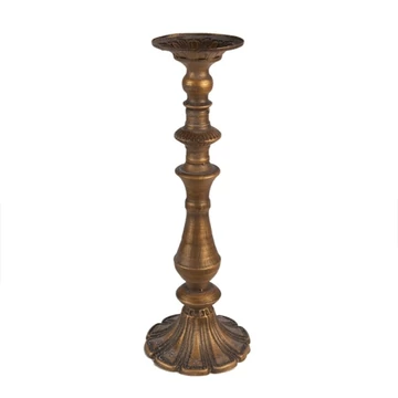 Bronz színű fém gyertyatartó 15x43cm, CLEEF.6Y5384