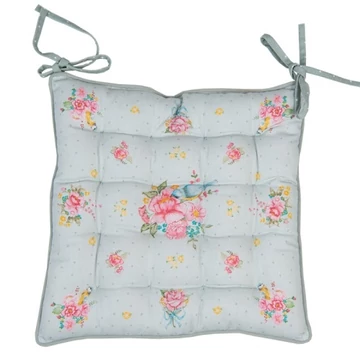 Székpárna 40x40cm,100% pamut,Cheerful Birdie, CLEEF.CHB29