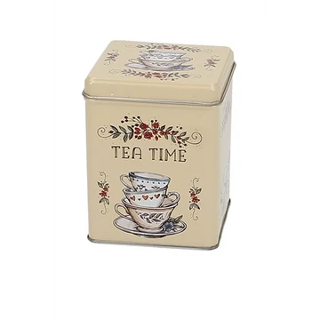 Fémdoboz 75x75x95mm,100g Tea Time, T.B.TTM925