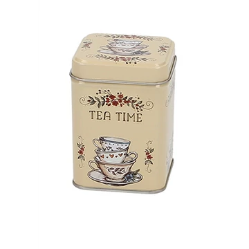 Fémdoboz 60x60x80mm,50g Tea Time, T.B.TTM924