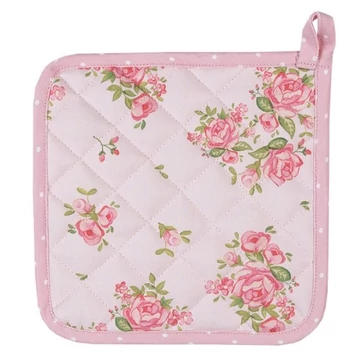 Edényalátét 20x20cm,100% pamut, Sweet Roses, CLEEF.SWR45