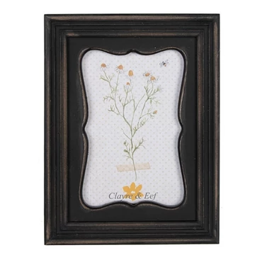 Fekete-barna fa képkeret, 18x23/13x18cm, CLEEF.2F1048