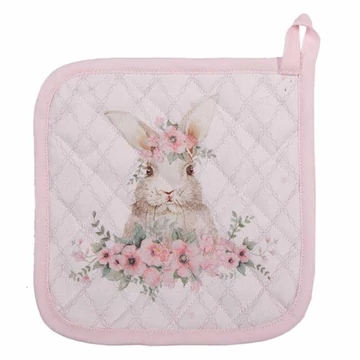 Edényalátét 20x20cm, 100% pamut, Floral Easter Bunny, CLEEF.FEB45-1