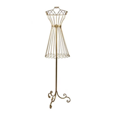 Arany színű fém próbababa, 42x36x142cm, CLEEF.5Y1271 Arany színű fém próbababa, 42x36x142cm, CLEEF.5Y1271