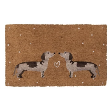 Lábtörlő 75x45cm, kókusz-PVC, Dachshund, CLEEF.DHLMC