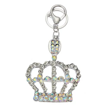 Fém kulcstartó koronás, üveggyönggyel, 7x2x8cm, CLEEF.JZKC0164 Fém kulcstartó koronás, üveggyönggyel, 7x2x8cm, CLEEF.JZKC0164