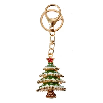 Fém kulcstartó karácsonyfás, üveggyönggyel, 4x2x7cm, CLEEF.JZKC0194 Fém kulcstartó karácsonyfás, üveggyönggyel, 4x2x7cm, CLEEF.JZKC0194