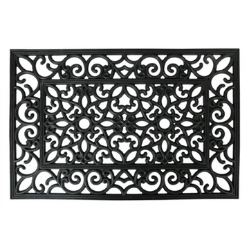 Öntöttvas jellegű fekete gumi lábtörlő 60x40x1cm, CLEEF.MC270 Öntöttvas jellegű fekete gumi lábtörlő 60x40x1cm, CLEEF.MC270