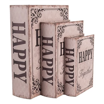 Happy feliratú fadobozszett 3 részes, 27X22x7/22x17x6/17x12x4cm, CLEEF.66255