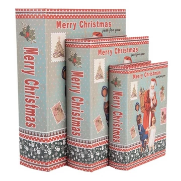 Merry Christmas fadobozszett 3 részes, 27X22x7/22x17x6/17x12x4cm, CLEEF.66260