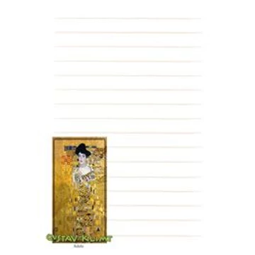 Mágneses jegyzettömb 87x112mm,48 oldal, KLIMT: Adele, CZW.mágjt-KL