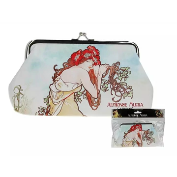 Műbőr pénztárca 20x10x1cm,Mucha: Nyár, H.C.021-4604