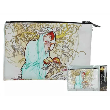 Műbőr neszesszer 22x16,5x1cm,Mucha: Tél, H.C.021-4811 Műbőr neszesszer 22x16,5x1cm,Mucha: Tél, H.C.021-4811