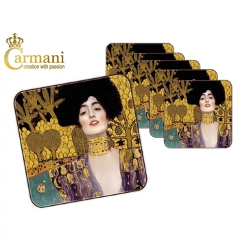 Parafa poháralátét 10x10cm, " Klimt: Judith ", H.C.532-1210