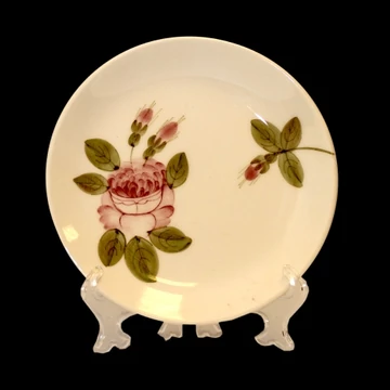 Romantik rózsás nagyialj,kerámia,kézzel festett-dia.20cm, V.K.44-10