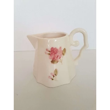 Violin rózsás tejkiöntő,kerámia,kézzel festett-3dl, V.K.50-02 Violin rózsás tejkiöntő,kerámia,kézzel festett-3dl, V.K.50-02