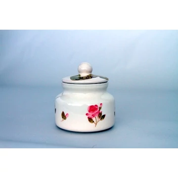 Violin rózsás méztartó kicsi,csurgatóval,kerámia,kézzel festett-5dl, V.K.50-30-01 Violin rózsás méztartó kicsi,csurgatóval,kerámia,kézzel festett-5dl, V.K.50-30-01